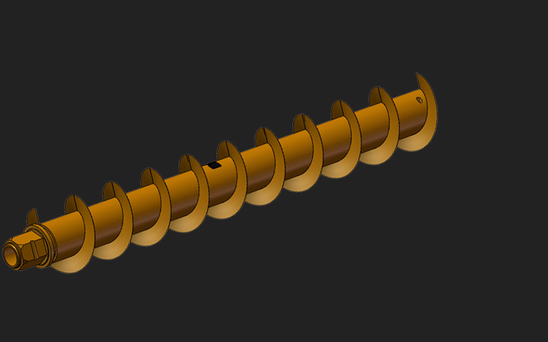 Continuous flight auger